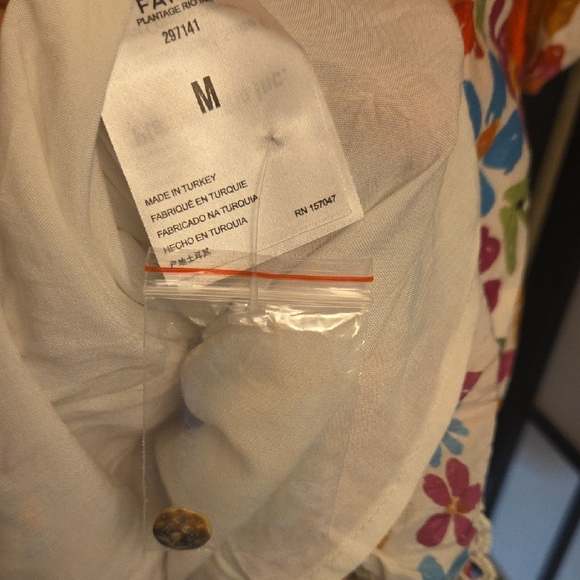 FARM Floral Print Dress with Puff Sleeves - Picture 5 of 5